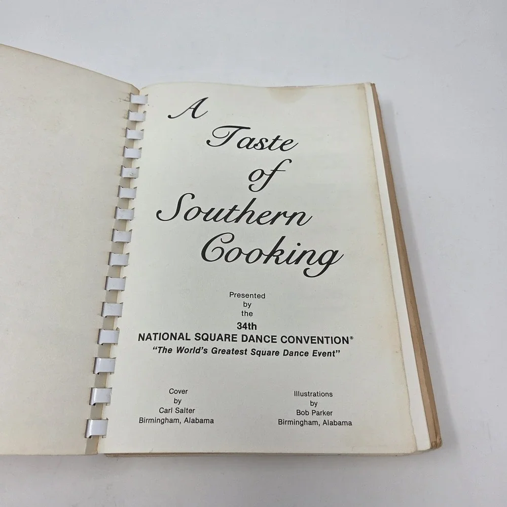 Vintage Taste Southern Cooking Recipe Book 1985 National Square Dance Convention